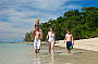 Stroll along the beach on a Great Barrier Reef island